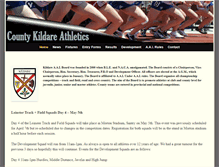 Tablet Screenshot of kildareathletics.com